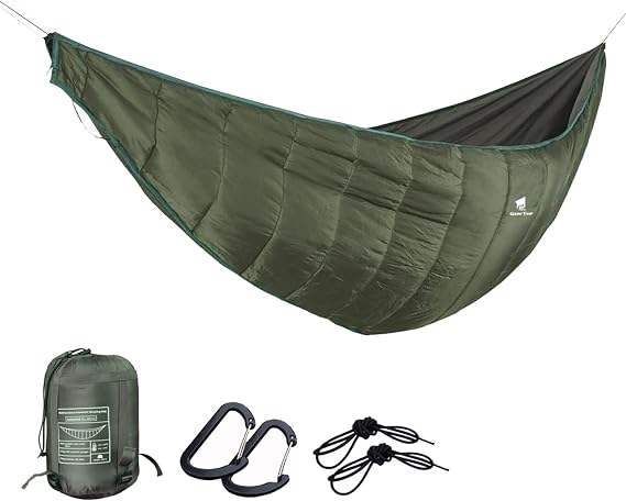 GEERTOP Hammock Underquilt, Warm 3-Season Insulation for Backpacking
