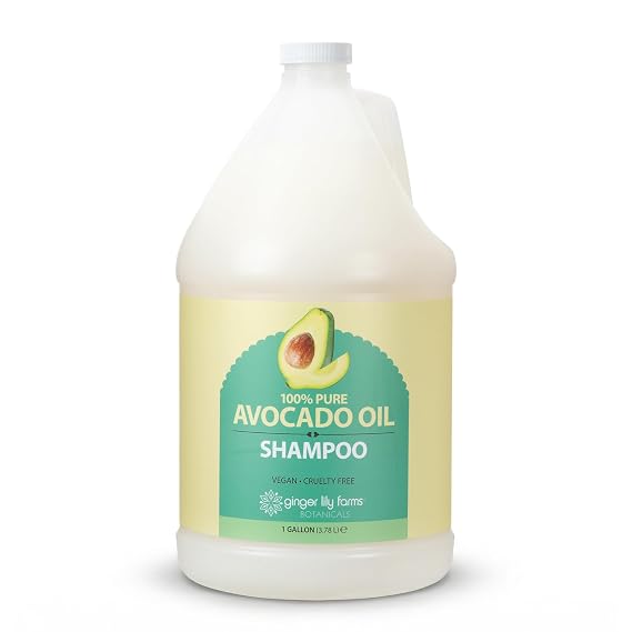 Ginger Lily Farms 100% Pure Avocado Oil Shampoo, 128oz