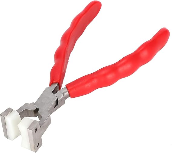 Nylon Jaw Pliers for Jewelry Making, Nylon-jaw Chain-nose Pliers,double Flat & Round Nylon Jaw Pliers Bracelet Jewelry Making Metal Forming Repair Tool(#2)