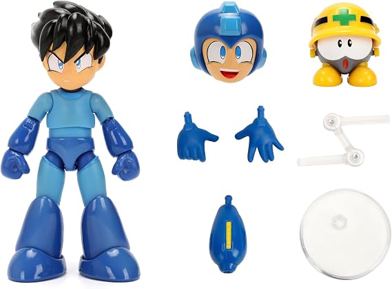 Jada Toys Mega Man Wave 3 Action Figure with Neo Metal Figure 1:12 Deluxe Scale 6" Tall, Fully Articulated, Collector Packaging