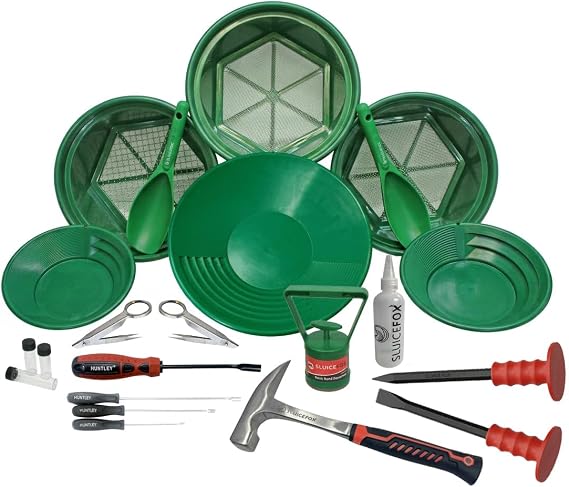 Gold Panning Kit with Classifiers & Accessories