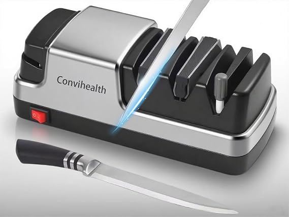 Electric Knife Sharpener UK 4-in-1 Design