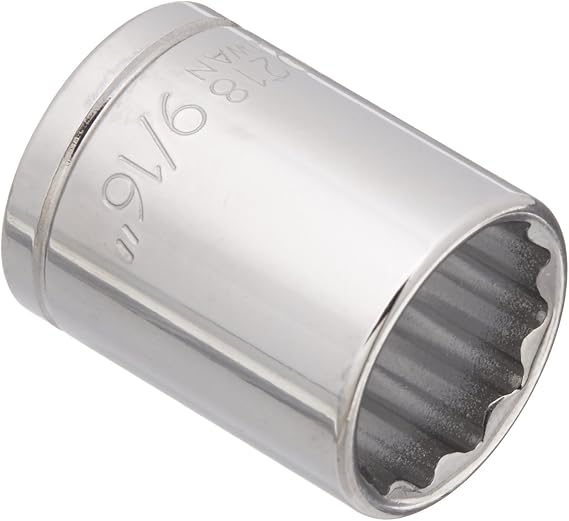 Williams 30218 1/4-Inch Drive Shallow 12-Point Socket, 9/16-Inch