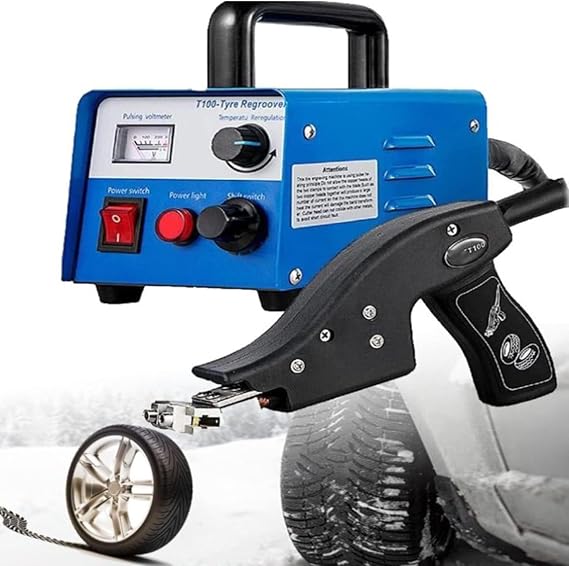 Tire Grooving Tool,400w Tire Groover Machine Truck Tire Groover Truck Off-Road Grooving Cutter with 2-10mm Blade Heating System,for Car,Motorcycle, Karting,Industrial Tires