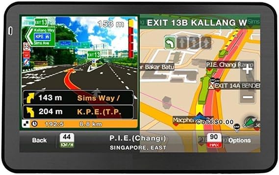 Car GPS Navigation, 7" HD Screen Handheld Car GPS Navigation DDR128RAM 8G Memory 800MHZ Fm Window CE 6.0 Road with USA C-anada Mexico 3D Map