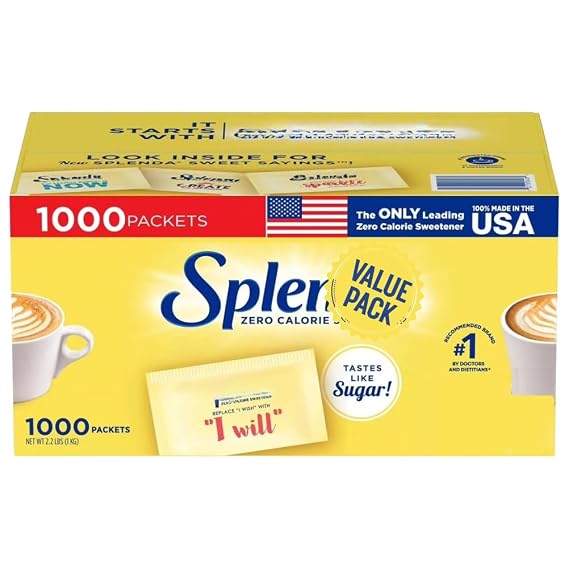 Zero Calorie Sweetener Packets, 1000 ct