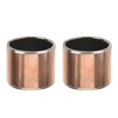 Aicosineg Oilless Bushings 10mm Bore x 12mm OD x 10mm Length Plain Bearings Wrapped Carbon Steel Base 1010 Sleeve Bearing 10pcs