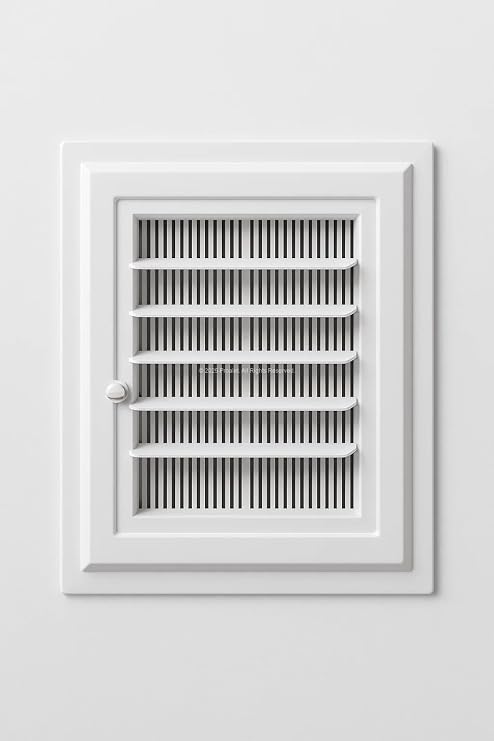 Plastik Banyo Wc Havalandırma Menfezi, Kolay Montajlı, Sinek Böcek Geçirmeyen Yapı, Çift Taraflı Bantla Kullanılabilir, Buhar ve Nem Önleyici, Panjur Sistemli, Estetik Tasarım (35X35 CM)