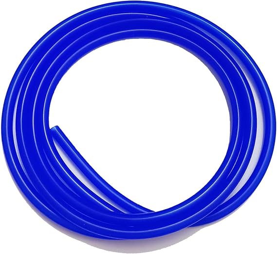 Silicone Tubing Hose, Silicon Rubber Tube 0.02" x 0.04"(ID 0.5mm x OD 1mm) Length 16.4Ft(5m), Vacuum Flexible Air Hose Water Pipe Tube, Suitable For Pump Transfer Blue