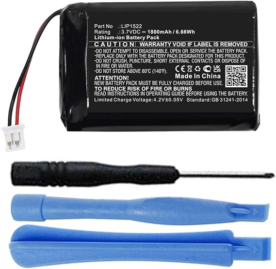 1300mAh LIP1522 Battery Replacement Compatible with Sony Playstation 4 PS4 Dualshock 4 Wireless Controller