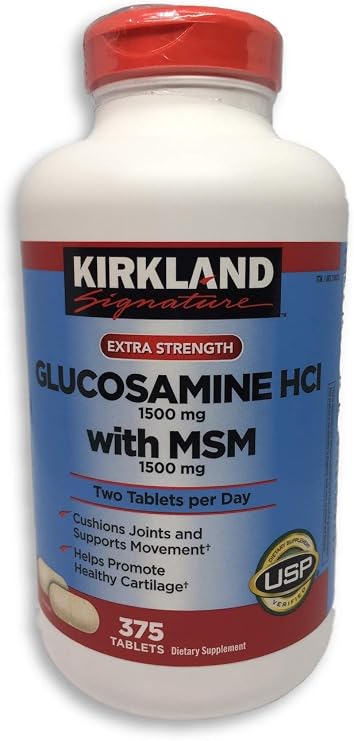 Kirkland Signature Glucosamine with MSM, 375 Tablets