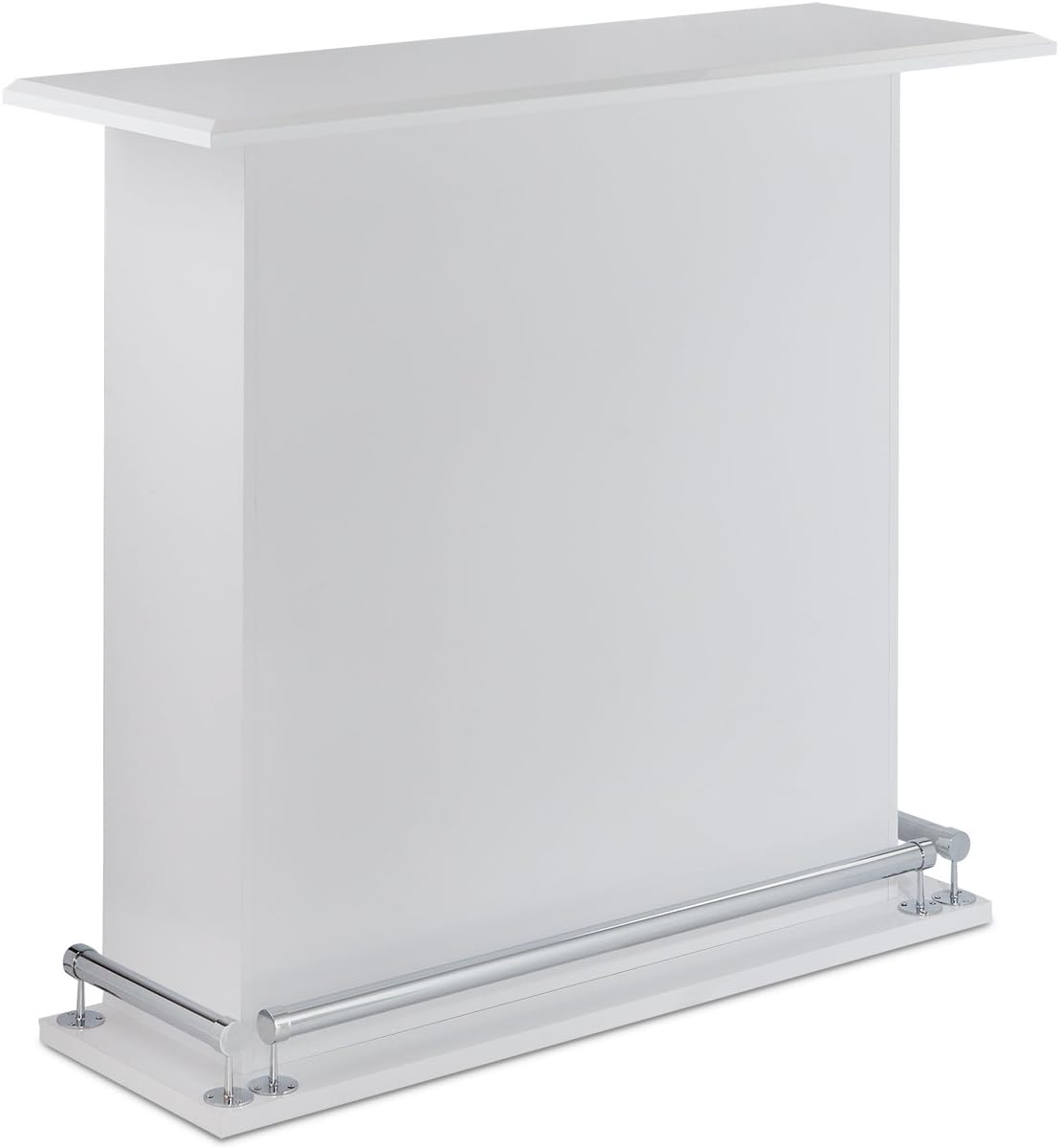 Acme Kite Wooden Bar Table with 6 Compartments in White