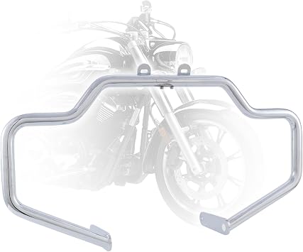 Mustache Crash Bar Engine Guard Highway Freeway Bar Compatible with Yamaha V-Star Vstar XVS 950 XVS950 Tourer 09-17 Chrome