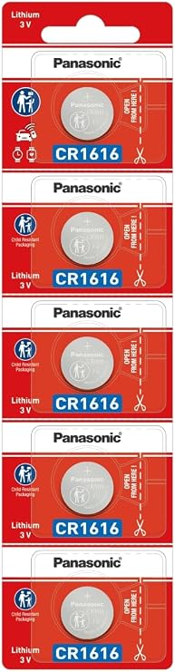 Panasonic Cr1616 3v Lithium Battery 2pack X (5pcs) = 10 Single Use Batteries