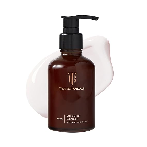 True Botanicals Renew Nourishing Cleanser | Gently Moisturizes + Refreshes Dry Skin | All Skin Types | Dermatologist Tested, Hypoallergenic, All Natural, Vegan | 4 fl oz | 118 ml