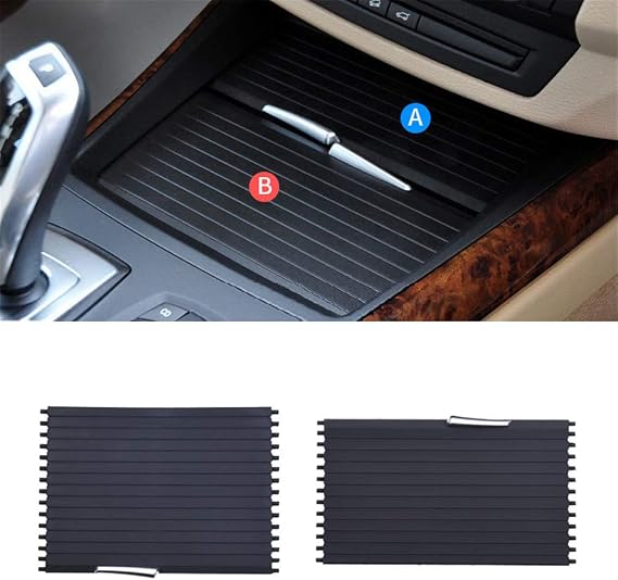 For BMW (X5 E70)(X6 E71) Roller Blind Sliding Shutter Replacement Car Interior Cup Holders Rolling Slider Panel Cover
