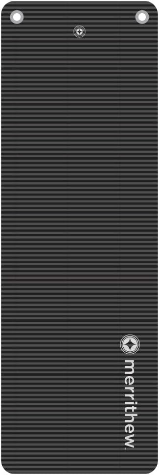 STOTT PILATES Deluxe Pilates Mat with Grommets Graphite 0.6 inch / 15 mm