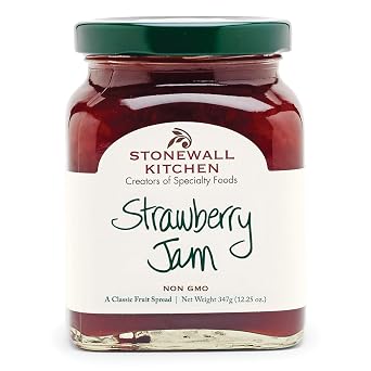 Stonewall Kitchen Strawberry Jam, Strawberry Jam Preserves, 12.5 Ounces