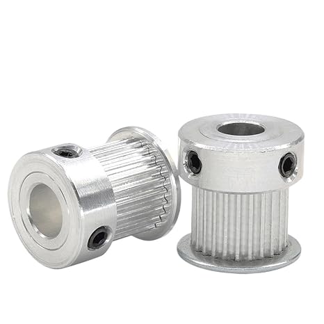 1pc/2pcs 24T 25T GT2 Timing Pulley Circle-arc Tooth Bore 4/5/6/6.35/7/8mm Belt Width 6/10/15mm 24Teeth 25Teeth(5mmBF,2PCS_25T-Belt Width 6MM)