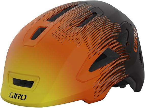 Giro Scamp II Cycling Helmet - Youth Matte Orange Towers X-Small