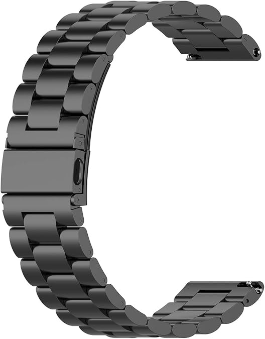 RuenTech Band Compatible for TOZO S6 & S5 Smart Watch Bands, Replacement Stainless Steel Strap Adjustable Metal Wristbands for TOZO S3 Smartwatch