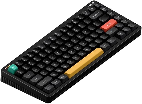 nuphy Halo V2 IO Wireless Mechanical Keyboard with PBT Keycaps,Hot Swappable Custom Gaming Keyboard,Aluminum Alloy Frame,RGB Backlit,Gasket Structure,BT5.0/USB-C/2.4GHz Low Latency Office Keyboards