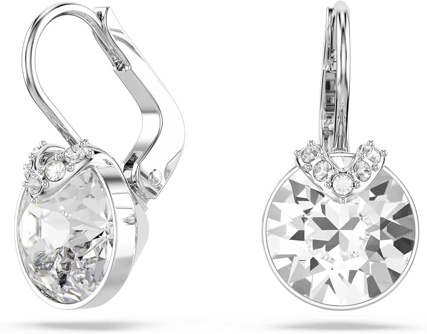 Swarovski Birthstone Pendant Necklace Collection, Square-Cut Stone and Crystals, Rhodium Finish