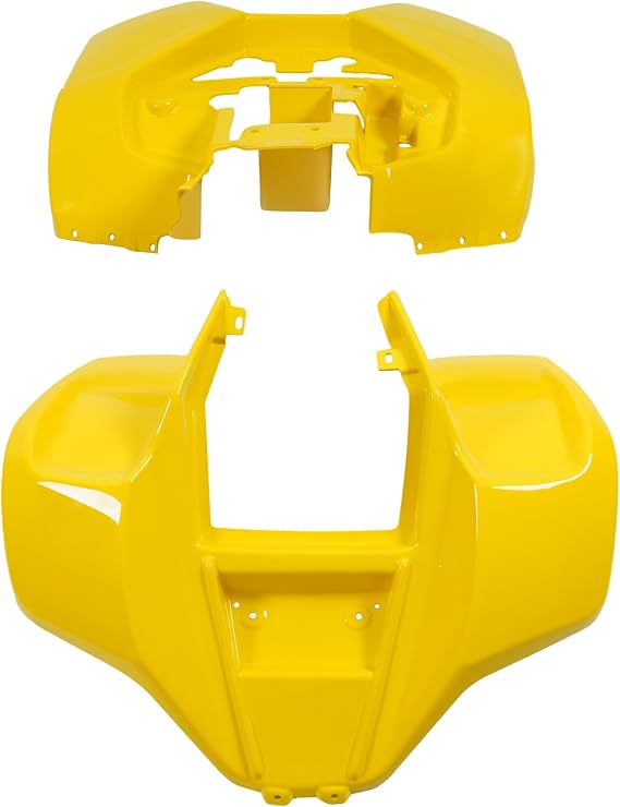 Fender Body kit Fairing Front & Rear Compatible with Suzuki LT80 Kawasaki KFX80 Kazuma Panda Dingo Lacoste Models Plastic Yellow