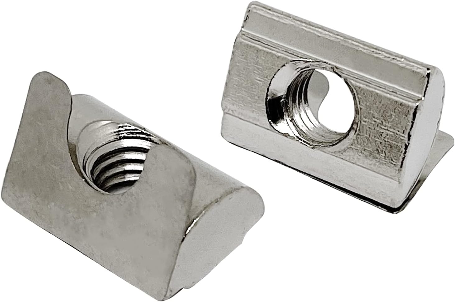 20pcs Roll in Spring M8 T Nuts,4040 Series Universal with Spring Sheet,for 8mm Slot Aluminum ProfileM8
