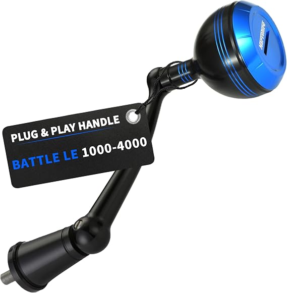 Foldable Power Handle for Penn Battle II III IV, Battle IV HS, Battle III LE Spinning Fishing Reel Replacement Handle
