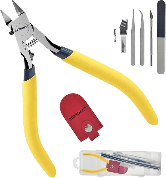 BOOSDEN 9-Pc Model Tool Kit, Hobby Nippers for Gundam Gunpla