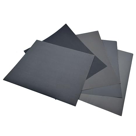1 x Grit 800 1000 1200 1500 2000 Sandpaper Dry/Wet 9 x 11 Inch Abrasive