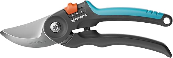 Gardena Secateurs PremiumCut Flex, Bypass, Yeşil Ahşap için Bahçe Budama Makinesi, 24 mm Kesme Çapı, ErgoTec Yumuşak Kavrama Sapları, Hassas Taşlanmış Çelik Bıçaklar, PowerCoating (12242-20)