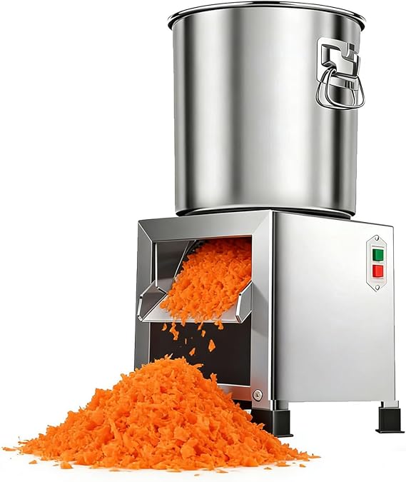 Electric Poultry Feed Crusher, Vegetable Chopper & Chicken Shredder, 1800W Stainless Steel Cutter for Fruits and Vegetables, Heavy-Duty Kitchen Equipment