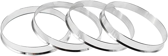 Alloy Aluminum Hub Centric Rings 72.6 to 70.3, Set of 4 - Performance Spigot Hubrings fit 70.3mm Vehicle Hub and 72.6mm Wheel Center Bore Compatible with Chevrolet Chevy GM