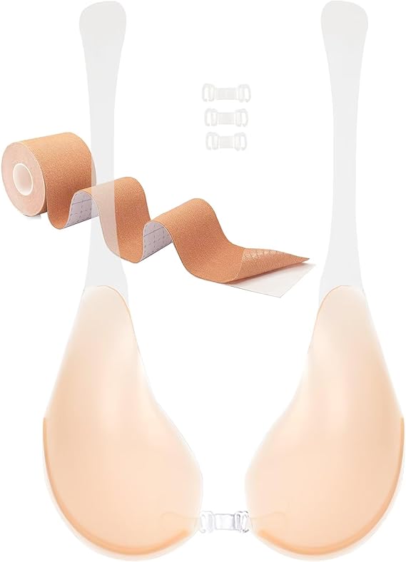 Invisible Lift Bra Sticky Strapless - Backless Strapless Bra Push Up Sticky Adhesive Breast Lift Silicone Bras