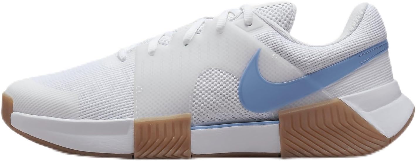 Nike Zoom GP Challenge 1 Men's Hard Court Tennis Shoes (FB3147-107, White/Sail/Gum Light Brown/Light Blue) Size 10