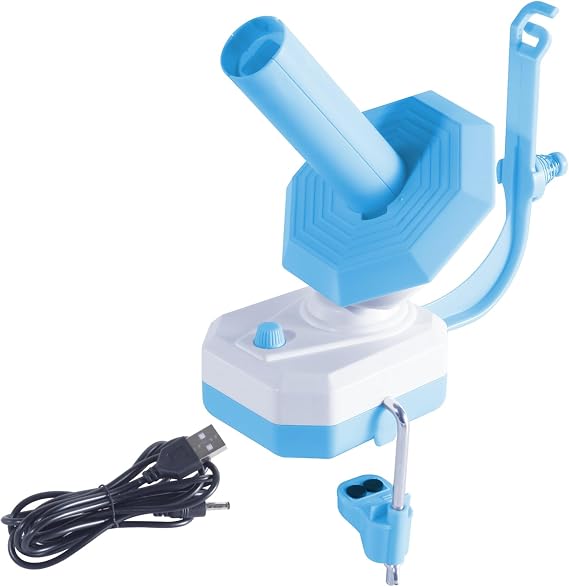Electric Yarn Winders, Yarn Ball Spool, Yarn Winder for Crocheting, Yarn Wool Windering Machine (Blue) for Household and Industrial Sewing Machines