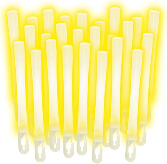 Lumica Light Super Bright Yellow Daisenko Arc Glowsticks One Box (25 Pieces)