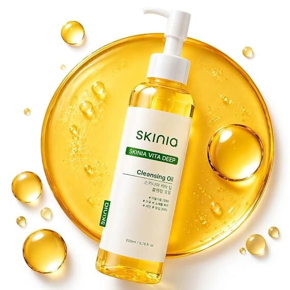 Vita deep Cleansing Oil for Face, Makeup Blackhead Remover, Korean Skin Care, 6.76 fl oz