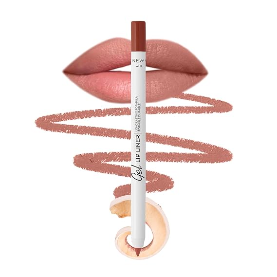 Lamel Gel Lip Liner Pencil Nude 2-in-1 Waterproof Lip Liner