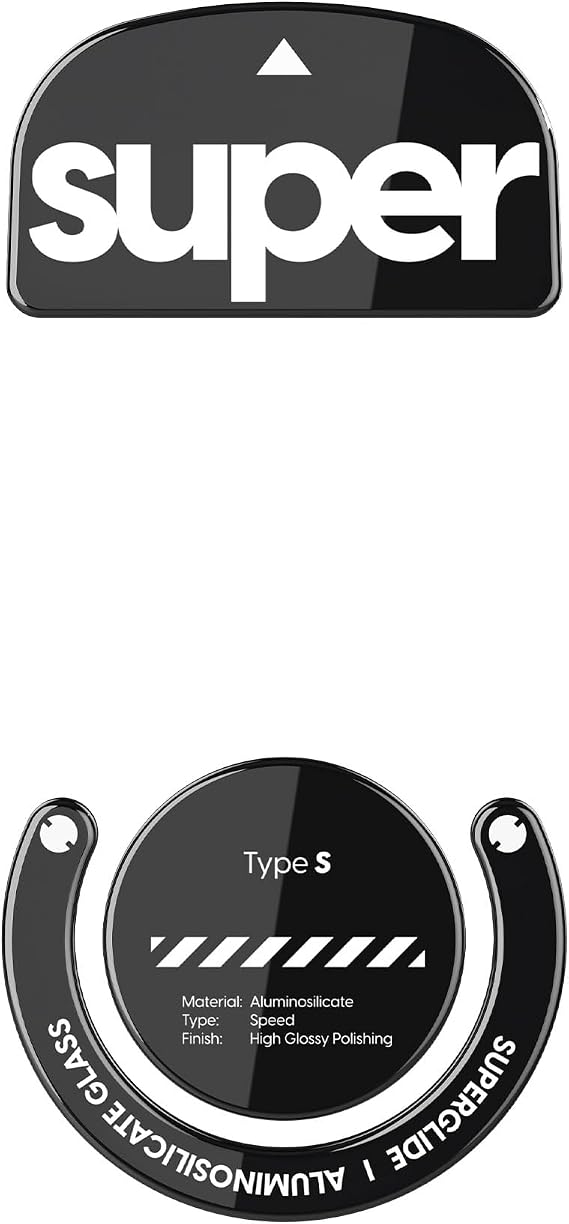 Pulsar Gaming Gears Superglide Type-S Skates for GPro X Superlight, Black