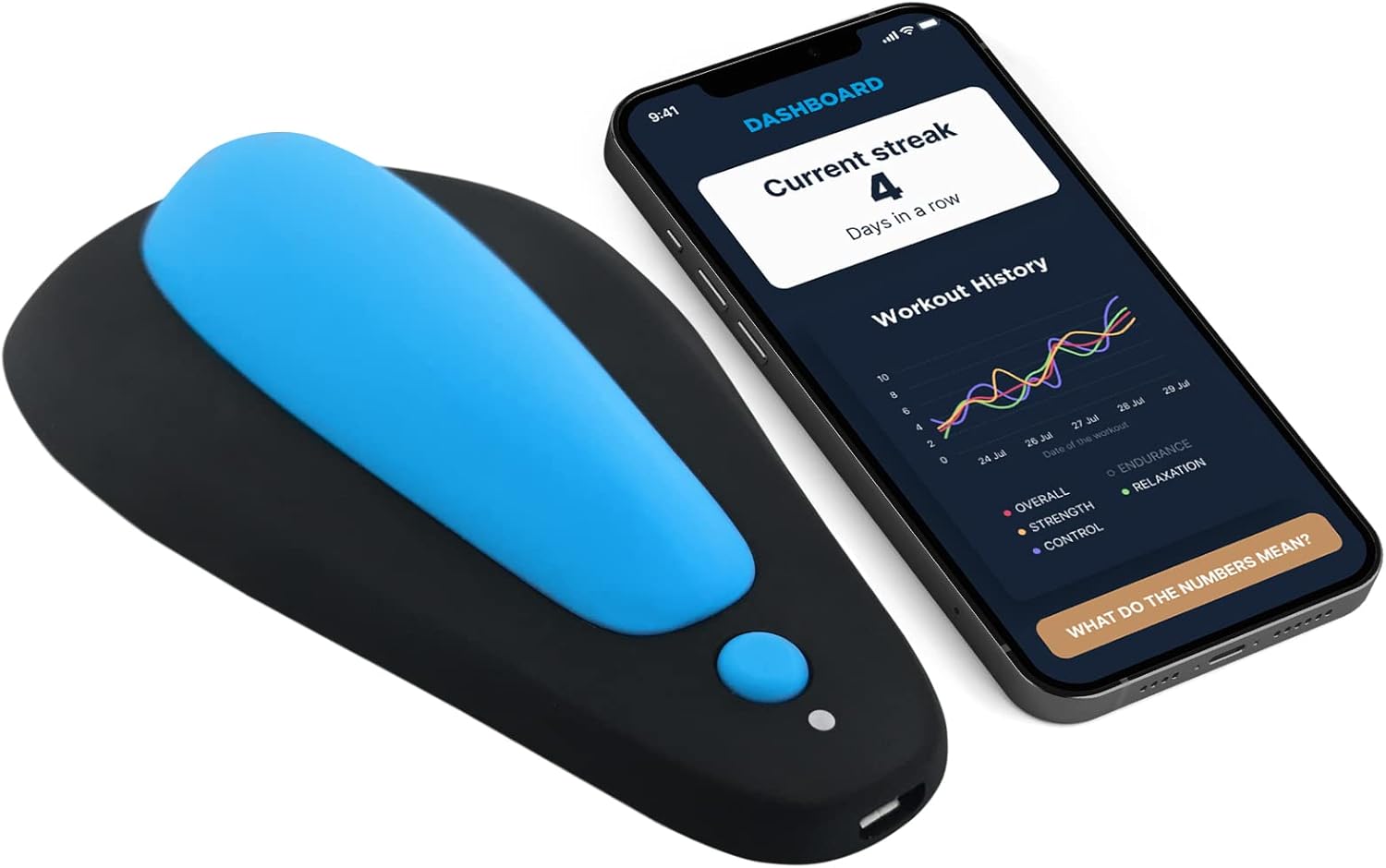 Boost by kGoal: Women&amp;#39;s Sit-On-Top Kegel Trainer for Pelvic Floor Exercise with Biofeedback | with Smartphone App for iOS and Android