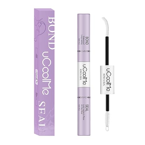 uCoolMe Lash Bond and Seal Waterproof for Lash Clusters 144Hours Long-Lasting Non-Irritating(White Bond,10ML)