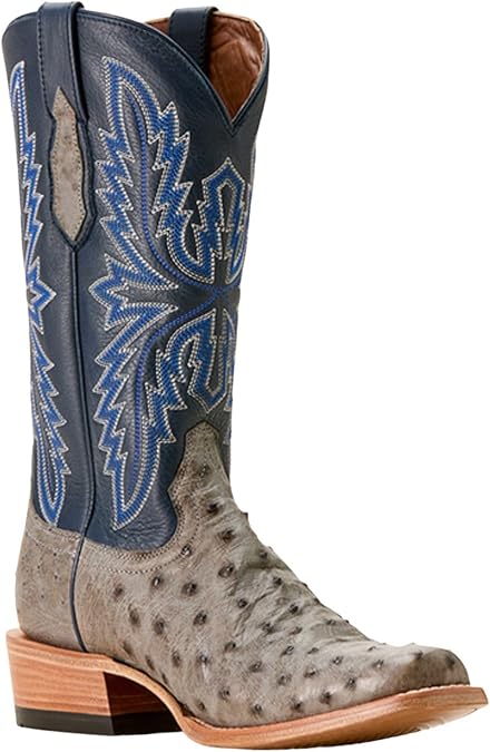 ARIAT Men's Futurity Relentless Exotic Ostrich Western Boot Square Toe - 10053826 8 EE US