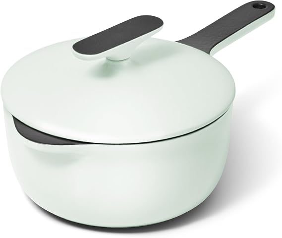 Caraway 1.8 qt Enameled Cast Iron Sauce Pan with Lid