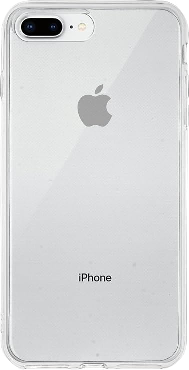 KZY İLETİŞİM Apple iPhone 8 Plus ile uyumlu Kapak 1mm Şeffaf Silikon Kılıf