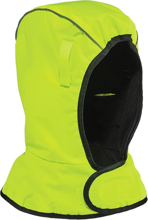 Ergodyne N-Ferno 6842 Winter Hard Hat Liner - 2-Layer, Fleece-Lined, Polyester Shell, Shoulder Length