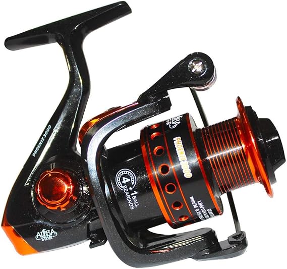 Alba Star Phoenix Fishing Rod Machine, Black/Red