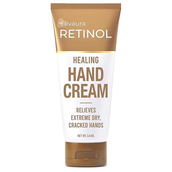 LIVAURA Retinol Anti Aging Hand Cream for Women - Hand Lotion, Dry Hands